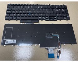 Notebook Toetsenbord geschikt voor o.a. Dell Latitude E5500 Series / Precision 3510 / M3510 / 7500 / 7700 Series - P/N: 0JX78