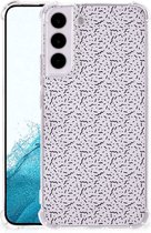 TPU Siliconen Hoesje Geschikt voor Samsung Galaxy S22 GSM Hoesje met doorzichtige rand Stripes Dots