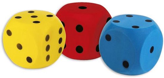 Dobbelsteen soft 160mm assorti kleur | bol.com