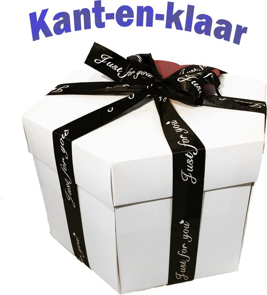 Explosion Box Kant en Klaar Foto Doos Gift Box Wit Explosie