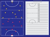 Coachmap Hockey Magnetisch Met Clip 35 X 47 cm