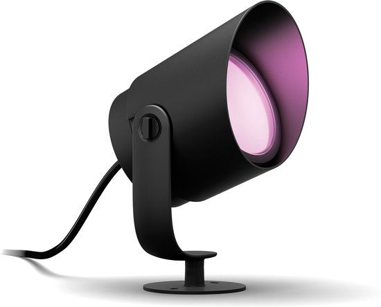 Philips Hue XL-tuinspot Lily zwart - wit en gekleurd licht 15W - LowVolt kopen? | Slimme verlichting
