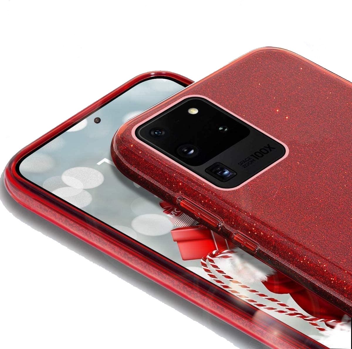 oTronica Backcover glitter Geschikt Voor Samsung Galaxy A33 (5G) hoesje - Roze