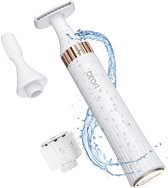 Lady Shaver, brori Bikini Trimmer voor Vrouwen 3 in 1 Scheermes Womens Haarverwijderaar voor Gezicht Wenkbrauw Lichaam Benen Oksels, nat en droog, waterdicht