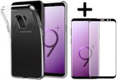 Foonig Transparant Hoesje + Screenprotector - Geschikt Voor Samsung Galaxy s9 Plus