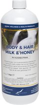 Body & Hair Milk & Honey - 1 liter - 2 in 1 voor lichaam en haar.