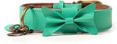 Dwam Halsband Boomer Turquoise - Hondenhalsband - 43-48x4 cm