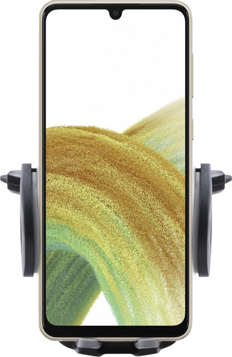 Shop4 - Samsung Galaxy A33 5G Autohouder Verstelbare CD Houder Zwart met Draaiklem Zwart