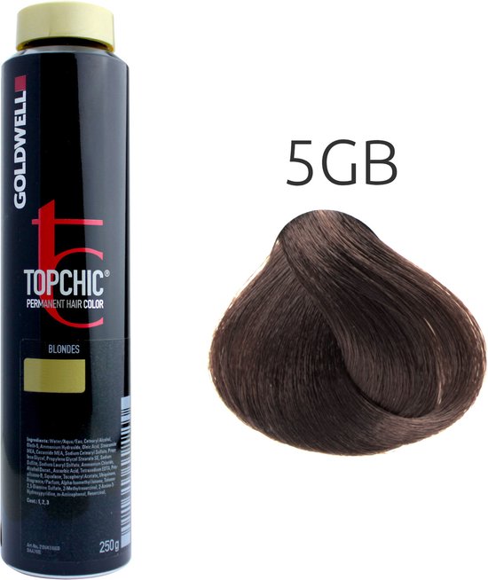 Goldwell Topchic 5GB – 60 Ml, Haarfarbe Hellbraun Goldbraun, Für Professionelles Coloration