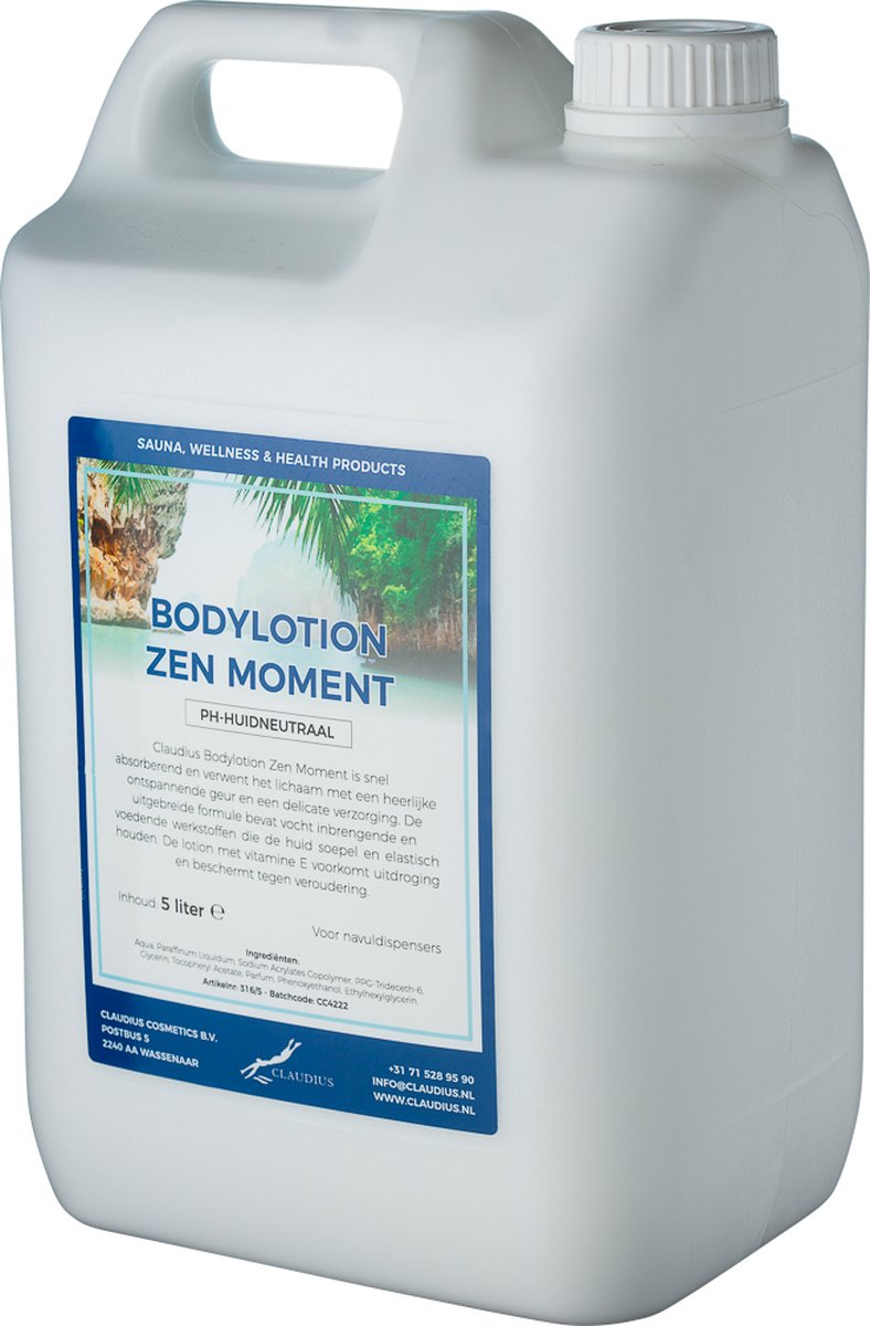 Goedkoopste Bodylotion Zen Moment 5 Liter - navulling