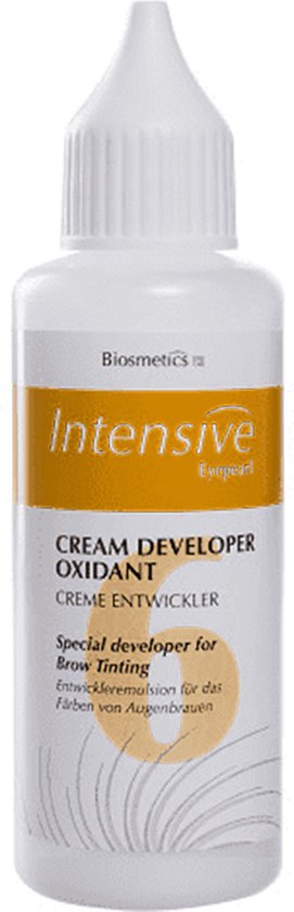 Biosmetics Intensive Eyeparl crème developer oxidant, speciale ontwikkelaar voor wenkbrauwverf.
