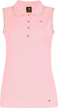 Luhta Ellivuori Dames Polo Mouwloos Licht Roze