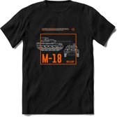 M18 Hellcat leger T-Shirt | Unisex Army Tank Kleding | Dames / Heren Tanks ww2 shirt | Blueprint | Grappig bouwpakket Cadeau - Zwart - XL