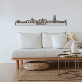 Skyline Zwolle Zwart Mdf 90 Cm Wanddecoratie Voor Aan De Muur Met Tekst City Shapes
