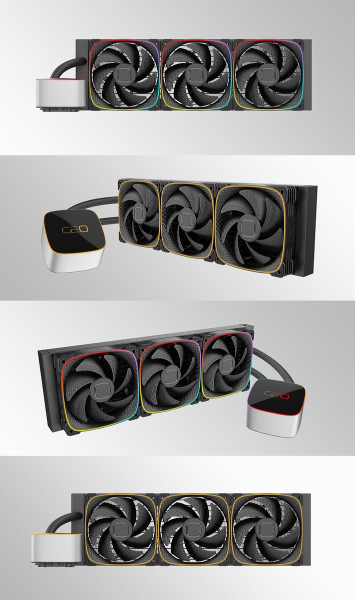 Future Eiskimo Junior 36 Aio 360 Mm Cpu-Waterkoeling, Waterkoeling, Argb,Black, Geo-Ej-36 - afbeelding 2