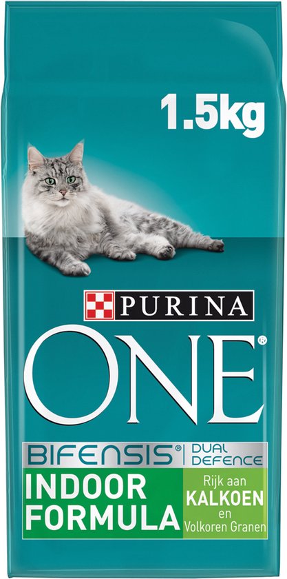 Purina ONE Indoor - Kattenvoer - Kalkoen - 3 x 1.5kg