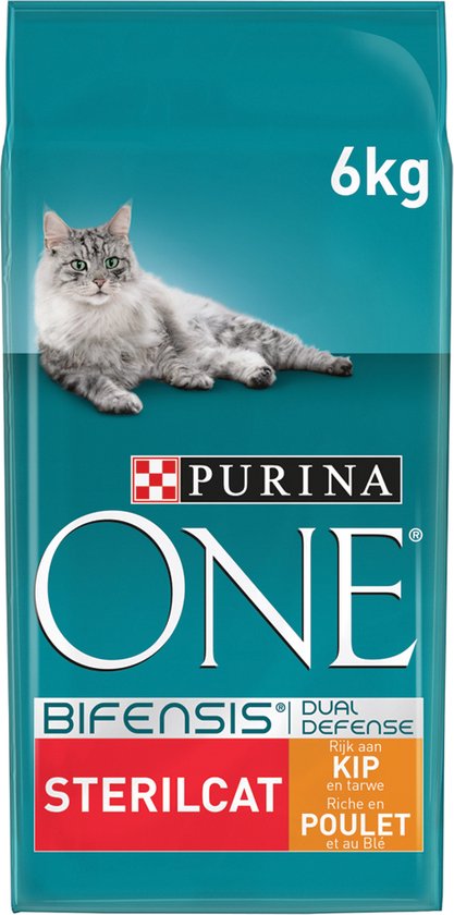 Purina one sterilcat adult - kattenvoer kip & tarwe - 6kg