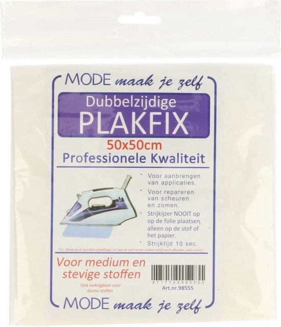 Strijkbare Tussenvoering Wit Plakvlies Medium Gewicht 36g/㎡ - 100 X 200 Cm - Perfecte Versteviging Voor Naaien, Quilten En Handwerken
