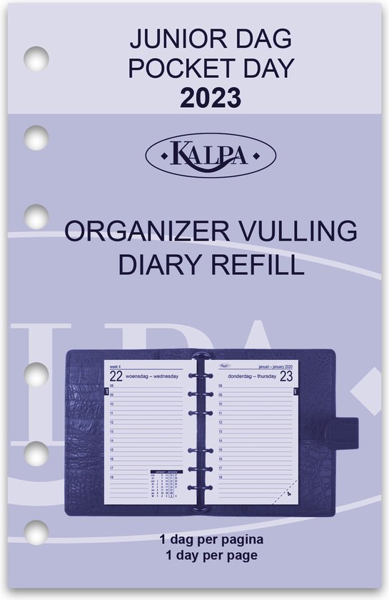 OUTLET Organizer Kalpa Personal inclusief agenda 2025-2026 7dagen/2pag