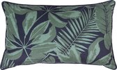 Mistral Home - Sierkussen - 50x30 cm - Polyester velvet - met rits en binnenkussen - Jungle - Groen