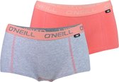 O'Neill Dames Shorty 2-pack Coral Grey - S