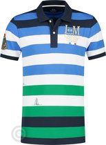 La Martina Poloshirt Pique multicolor stripe "Cannes" (XL)