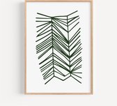 A4 Formaat - Green Grass - Minimal Art Poster