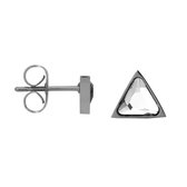 IXXXi Jewelry Oorbellen Ear Studs Expression Triangle zilverkleurig