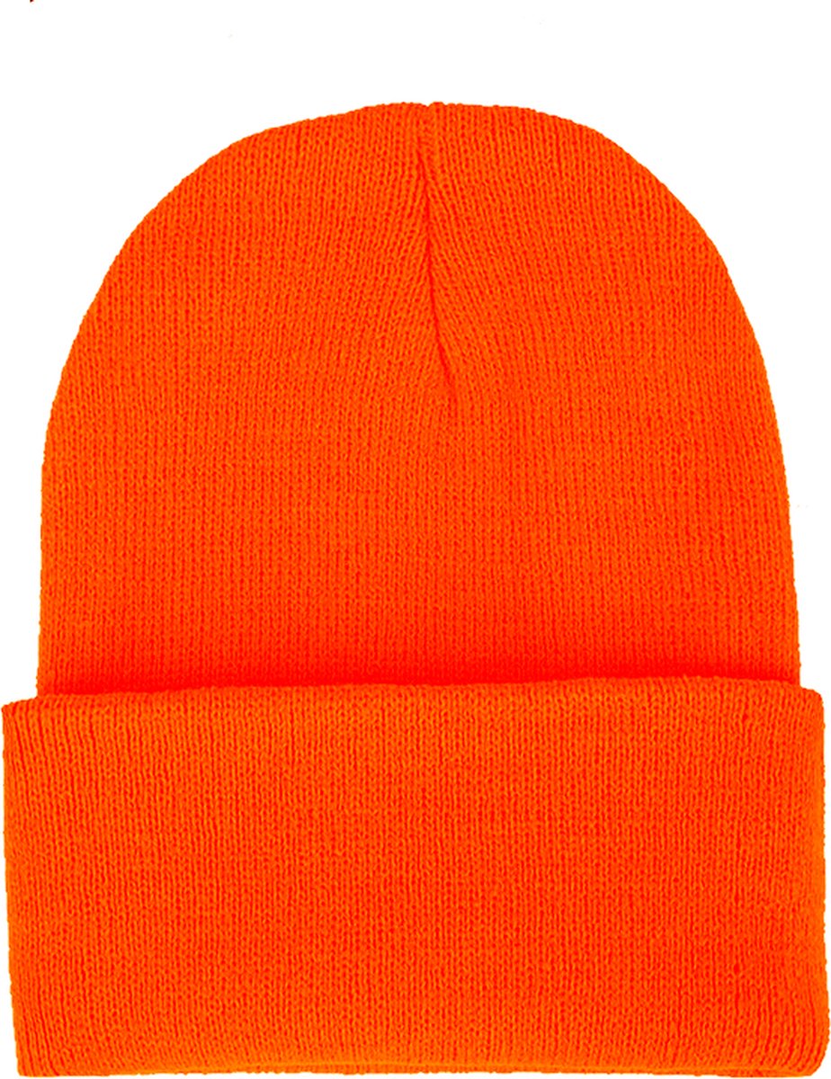 Beanie Muts Uni Oranje | Polyacryl | One Size | Fashion Favorite