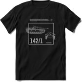 Stug 3 Tank Destroyer leger T-Shirt | Unisex Army Tank Kleding | Dames / Heren Tanks ww2 shirt | Blueprint | Grappig bouwpakket Cadeau - Zwart - XXL