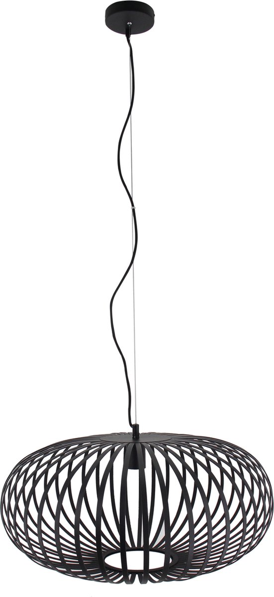 Chericoni Curvato Hanglamp - 1 Lichts - Ø 60 cm - E27 - Zwart