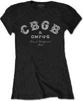 CBGB Dames Tshirt -XS- Classic Logo Zwart