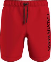 Calvin Klein - Jongens Zwemshort - Rood - 8/10 jaar