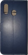 Samsung Galaxy A10/M10 blauw boek hoesje met extra vakjes voor pasjes en brief geld