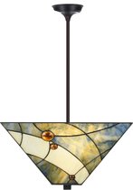 Art Deco Trade - Tiffany up-light Hanglamp Sky Blue