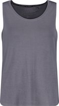 SAMOON Dames Basic top met zijsplitten EcoVero