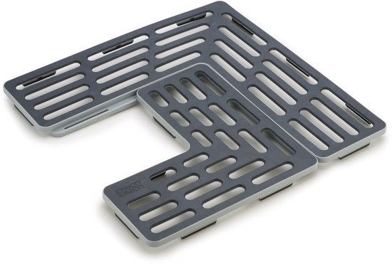 Tapis d'évier Joseph Joseph Sink Saver - Ajustable - Lot de 2 - Gris