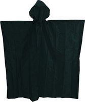 regenponcho 123 x 110 cm polyurethaan zwart