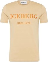 Iceberg Heren Beige T-Shirt Beige maat L