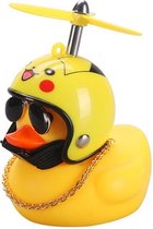 Lucky Duck - Pika - Stoere Eend met helm, zonnebril en ketting