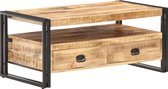 Salontafel 100x55x45 cm ruw mangohout