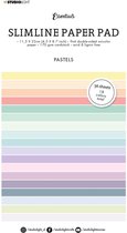 Essentials paper pad - Double sided - Unicolor Pastels Slimline nr.32