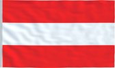 Senvi Printwear - Flag Austria - Grote Oostenrijk vlag - Gemaakt Van 100% Polyester - UV & Weerbestendig - Met Versterkte Mastrand - Messing Ogen - 90x150 CM - Fair Working Conditi