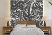 Behang - Fotobehang Marmer - Lijn - Patroon - Breedte 240 cm x hoogte 240 cm