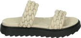 Shabbies 170020277 - Volwassenen Dames slippers - Kleur: Wit/beige - Maat: 41