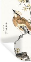 Muurstickers - Sticker Folie - Vintage - Vogel - Japans - Tekens - 20x40 cm - Plakfolie - Muurstickers Kinderkamer - Zelfklevend Behang - Zelfklevend behangpapier - Stickerfolie