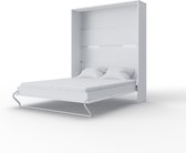 Maxima House - INVENTO 14 Elegance - Verticaal Vouwbed - Logeerbed - Opklapbed - Bedkast - Hoogglans Wit - 200x160 cm