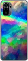 Geschikt voor Xiaomi Redmi Note 10 Pro hoesje - Waterverf - Kunst - Psychedelisch - Siliconen Telefoonhoesje