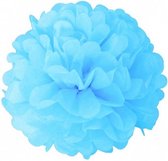 pompoms feestdecoratie 2 stuks lichtblauw