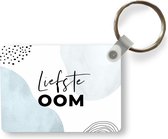 Sleutelhanger - 'Liefste oom' - Familie - Spreuken - Quotes - Uitdeelcadeautjes - Plastic